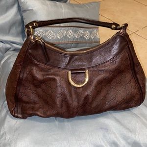 Genuine leather Gucci bag